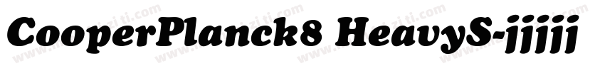 CooperPlanck8 HeavyS字体转换